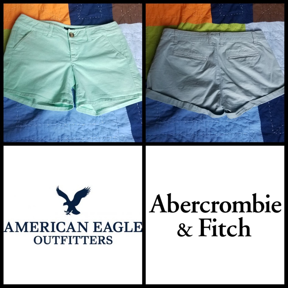 Preppy AF/AE Khaki Shorts bundle sz 4